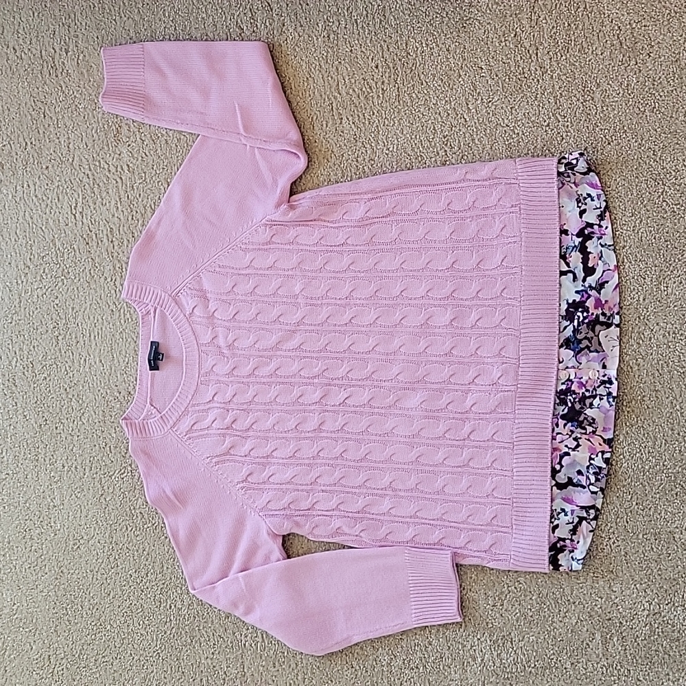 Purple Floral Sweater The Limited Large